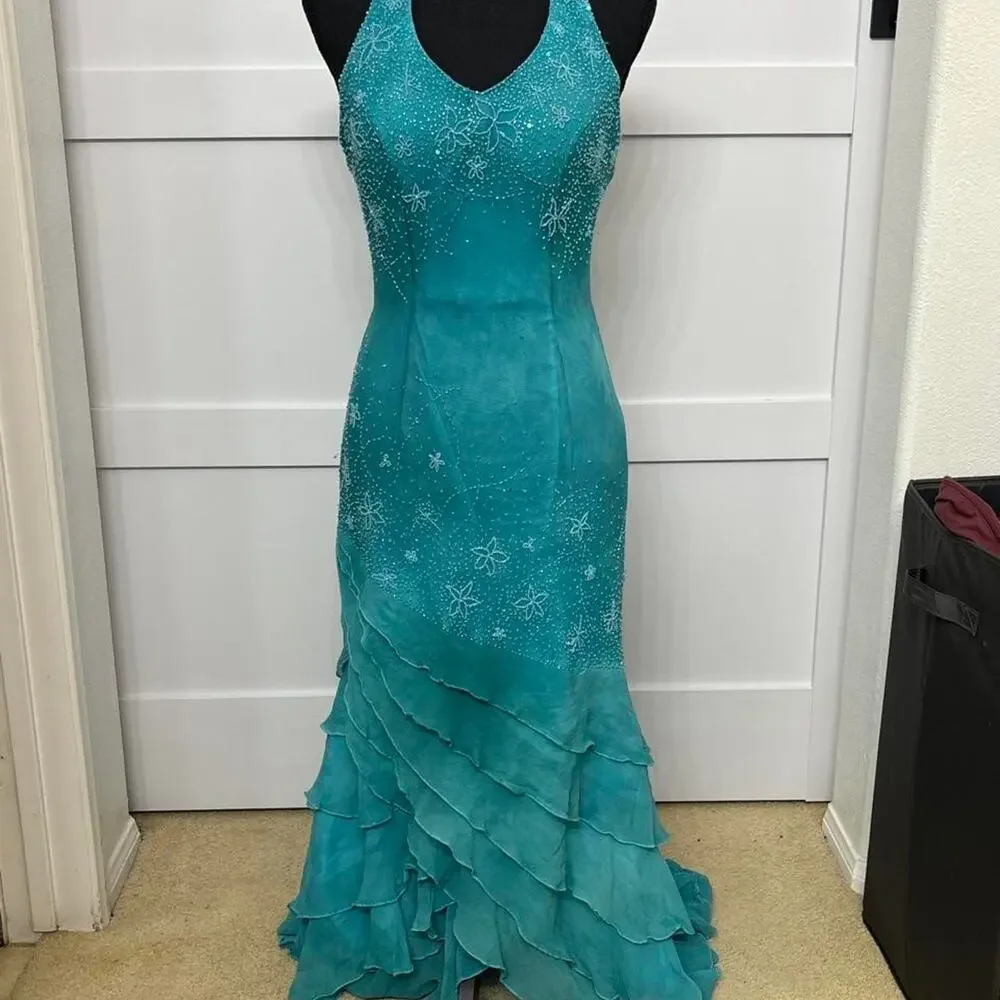 Beautiful fairy silk beaded dress